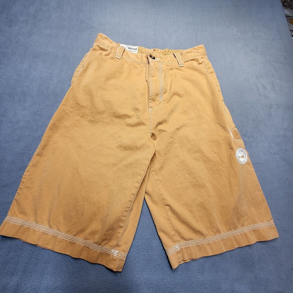 Timberland Shorts Mens 32 Brown Y2K Urban Streetwear Hip Hop